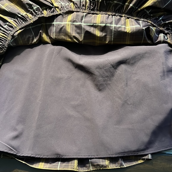 Antonio Melani Maisie Plaid Print Square Neck Puff Sleeve Ruffle Midi Dress - Picture 8 of 13